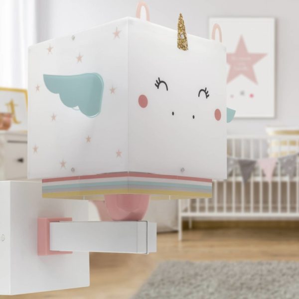 Dalber Little Unicorn applique murale avec prise Dalber