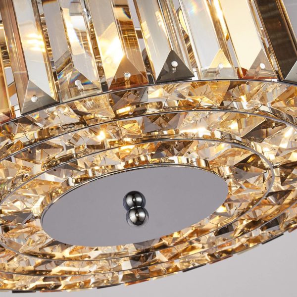 Searchlight Suspension Chapeau pendant en cristal