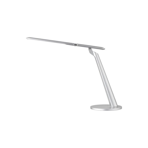 Aluminor Sigma lampe de bureau LED CCT argentée Aluminor