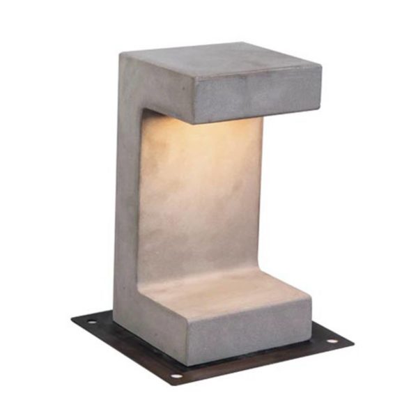 Zambelis Luminaire pour socle LED E191 en béton, 30 cm Zambelis