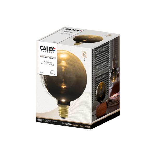Calex Inception globe LED E27 G125 3 W 1 800 K dim Calex
