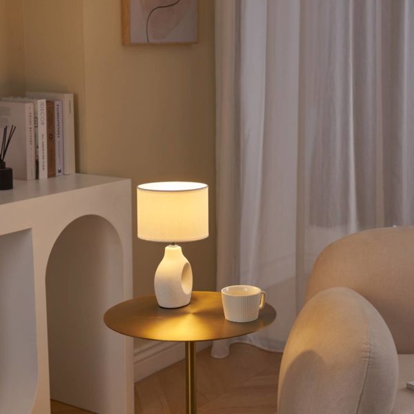 Pauleen Pure Crush lampe à poser, blanche/beige Pauleen