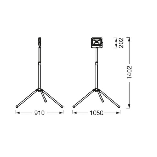 Ledvance LED-Worklight Value Tripod à une lampe 30W LEDVANCE