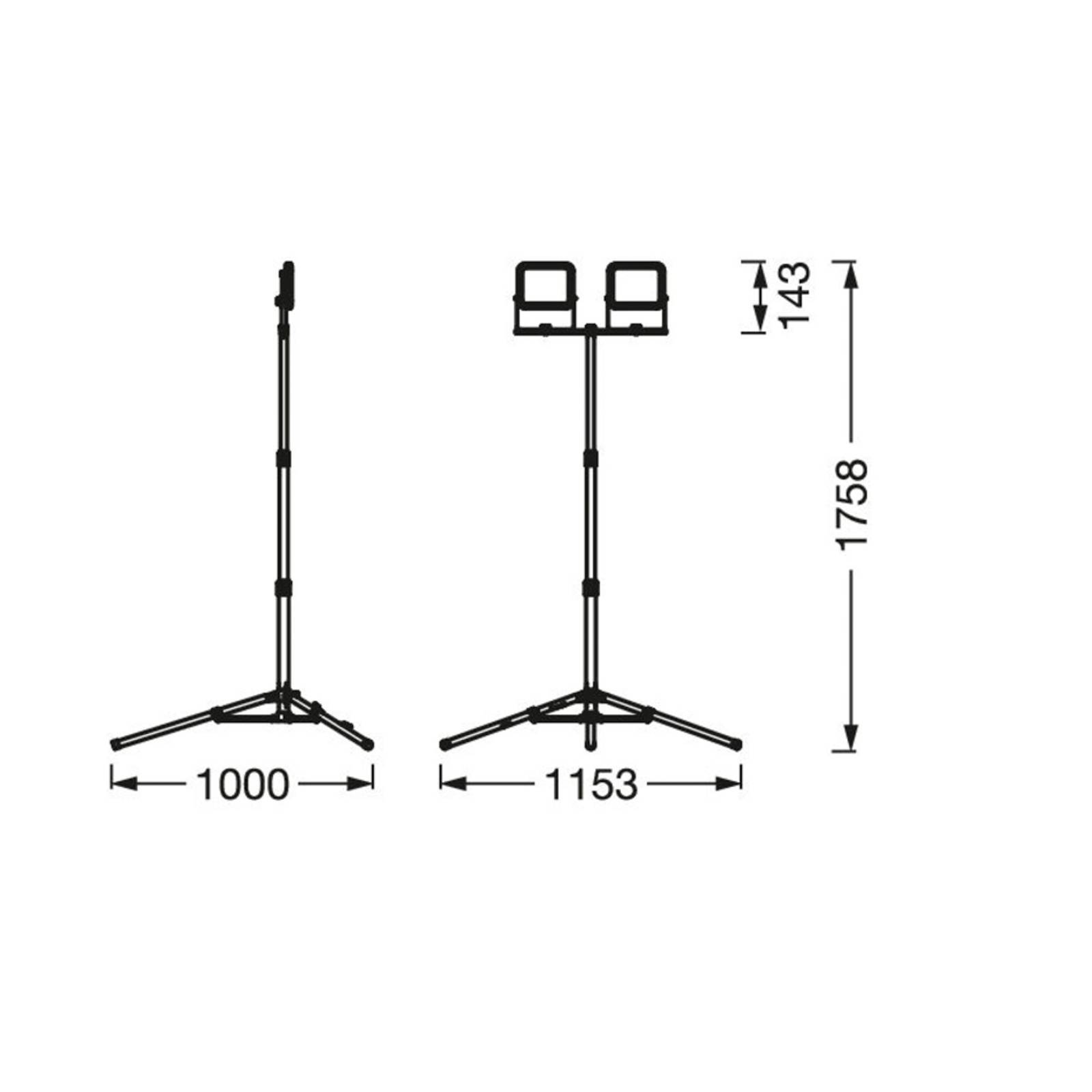 Ledvance LED-Worklight Value Tripod 2-fl. 2 x 10 W LEDVANCE