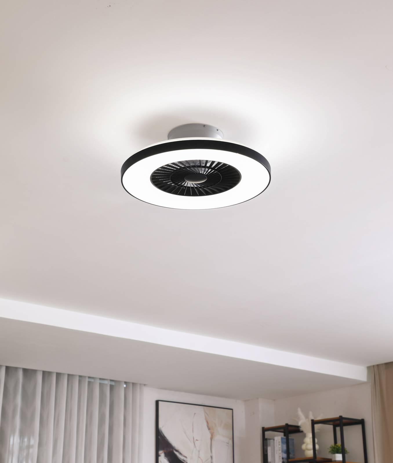 Lindby Smart Ventilateur de plafond LED Paavo