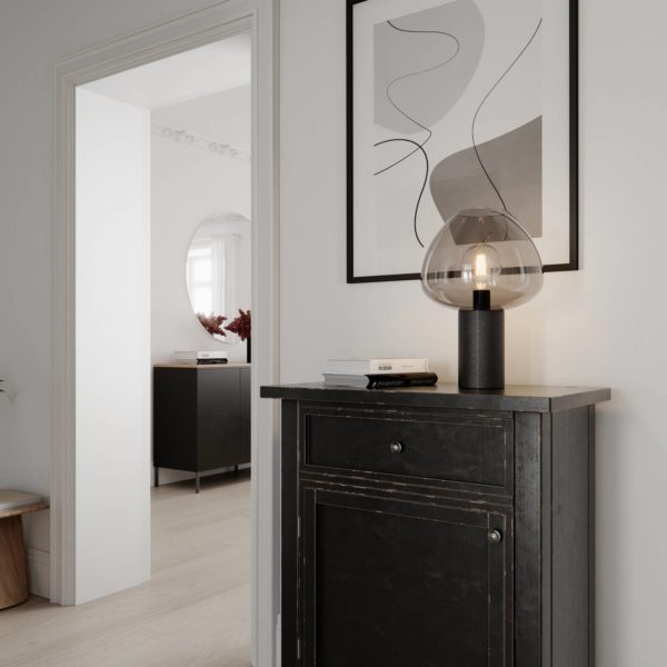 By Rydéns Cozy lampe de table noire/grise By Rydéns