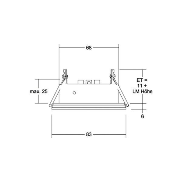BRUMBERG Cover-Up-R encastré IP44 rond, blanc BRUMBERG