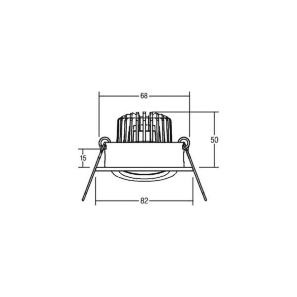 BRUMBERG BB18 dim2warm RC boîtier blanc mat BRUMBERG