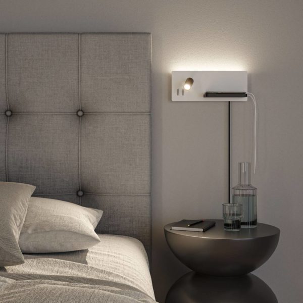 Paulmann Applique murale LED Serra USB C, côté droit Paulmann