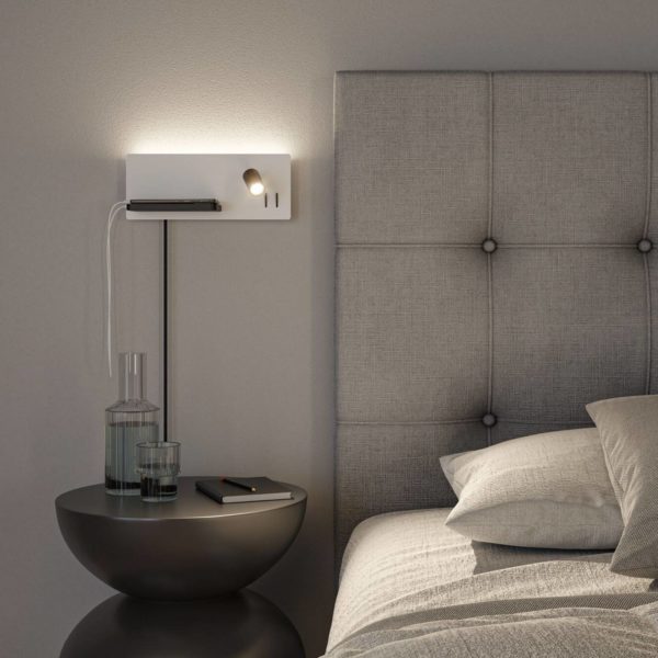 Paulmann Applique murale LED Serra USB C, côté gauche Paulmann