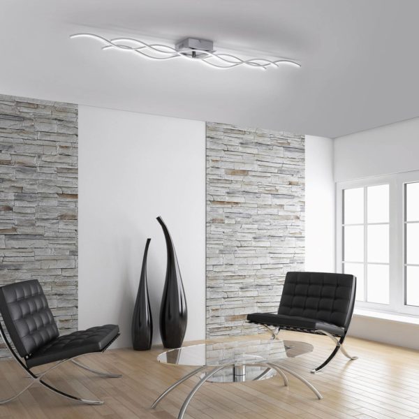 JUST LIGHT. Plafonnier LED Wave 3 000 K 139