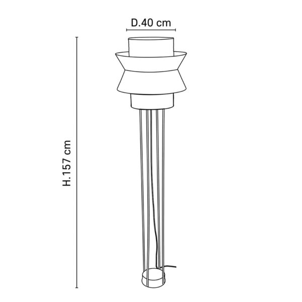 MARKET SET Singapour lampe sur pied