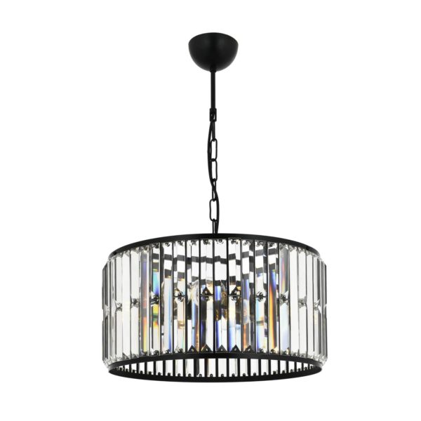 Avonni Suspension AV-1667-3BSY avec tiges verre cristal Avonni