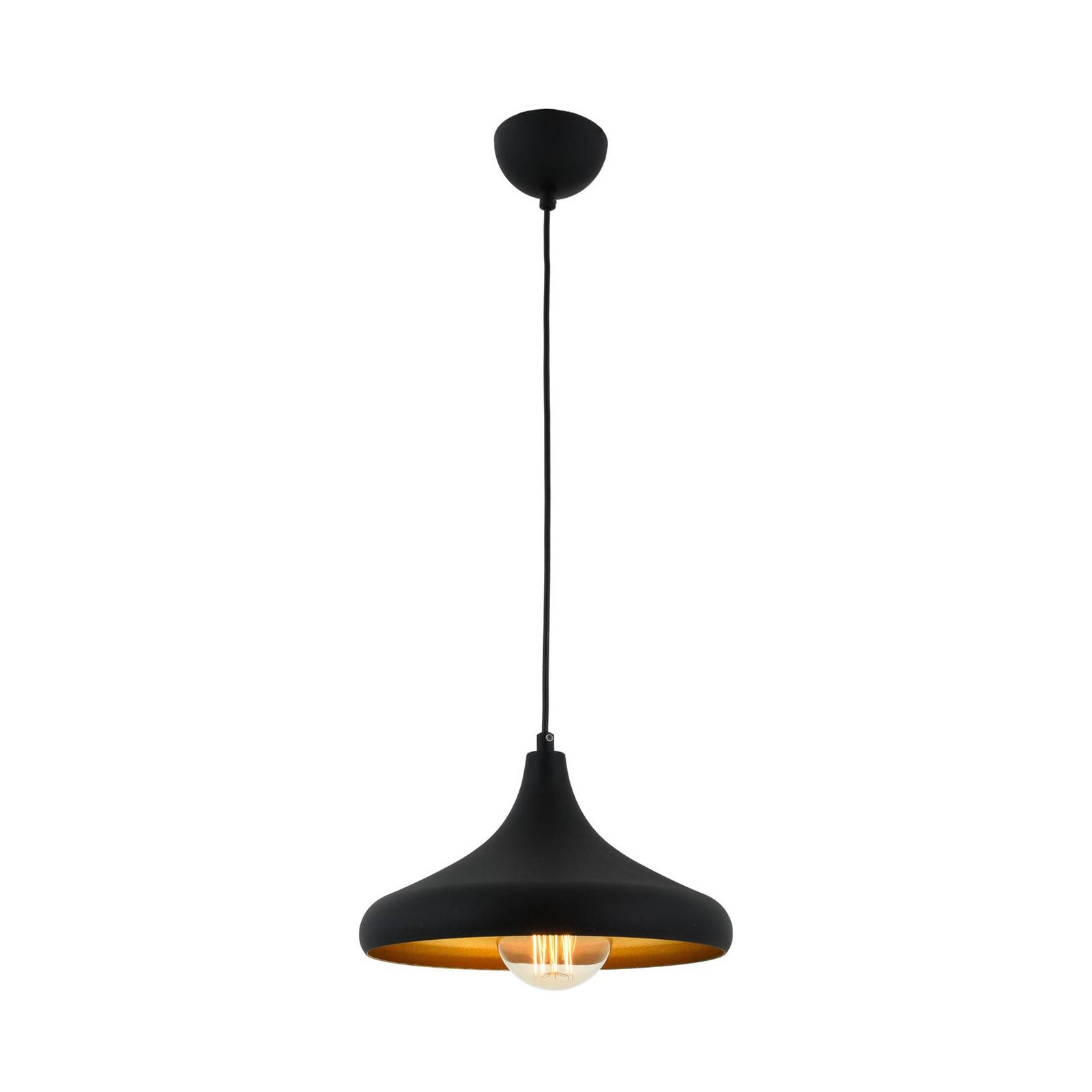 Avonni Suspension AV-4106-M8-BSY-29 noire/dorée Ø 29 cm Avonni