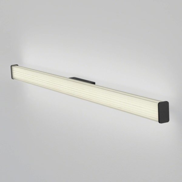 Helestra Applique murale LED pour salle de bain LED Alla IP44 120cm noir Helestra