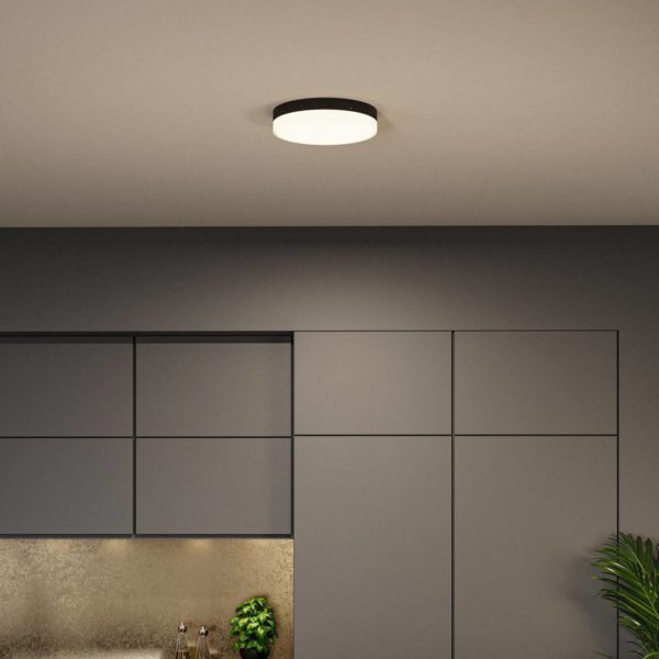 Paulmann Amalie plafonnier LED 3-step-dim noir Paulmann