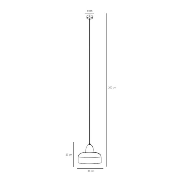 ALDEX Suspension Mille, à 1 lampe, crème ALDEX