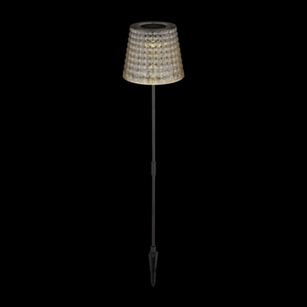 Globo Lampe sur piquet solaire 36635-2S lot 2 noir/fumée Globo