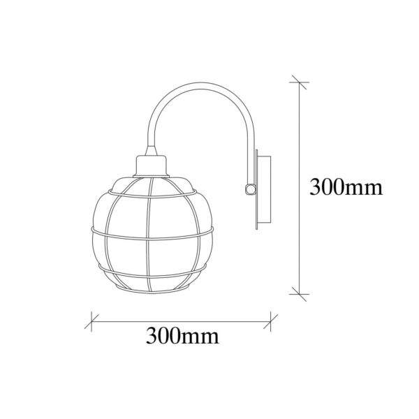 Opviq Applique Safderun 402-A, dorée, verre transparent Opviq