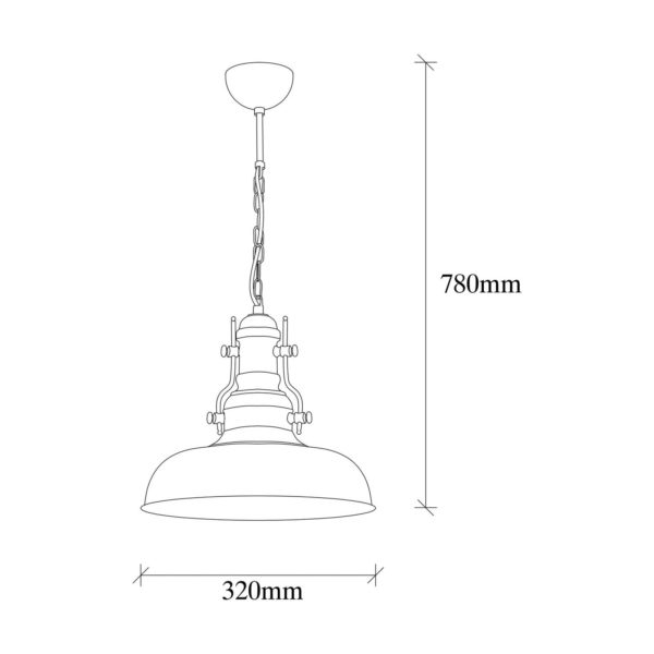 Opviq Suspension Berceste 200-S Ø32 cm noire/dorée Opviq