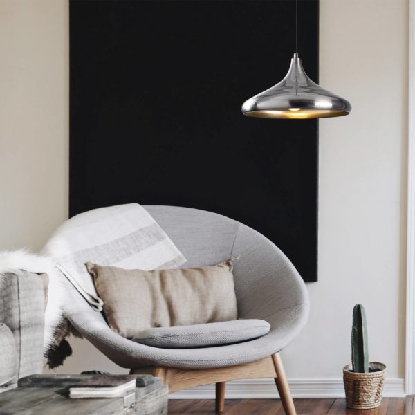 Opviq Suspension Berceste 209-S Ø35 cm argentée Opviq