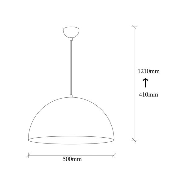 Opviq Suspension Berceste 234-S Ø50 cm blanche/dorée Opviq