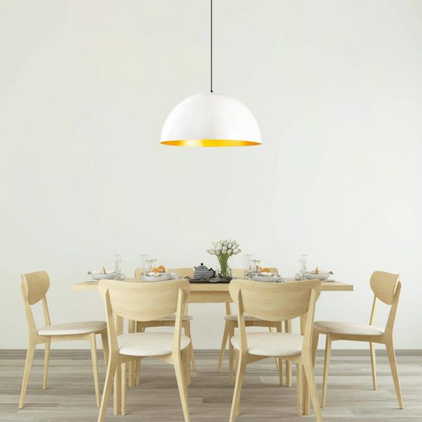 Opviq Suspension Berceste 236-S Ø60 cm blanche/dorée Opviq
