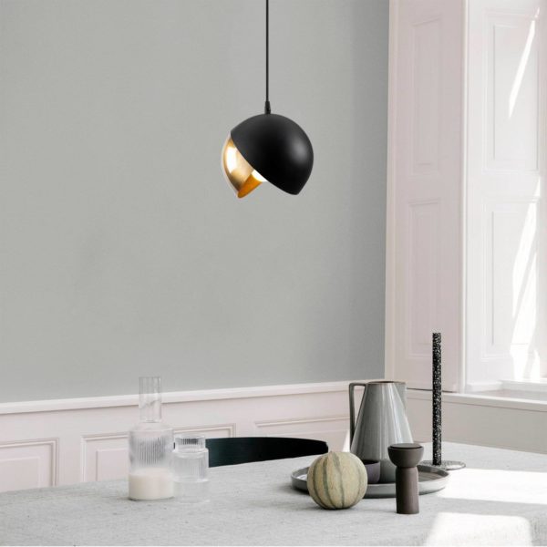 Opviq Suspension Berceste 252-S Ø20 cm noire/dorée Opviq