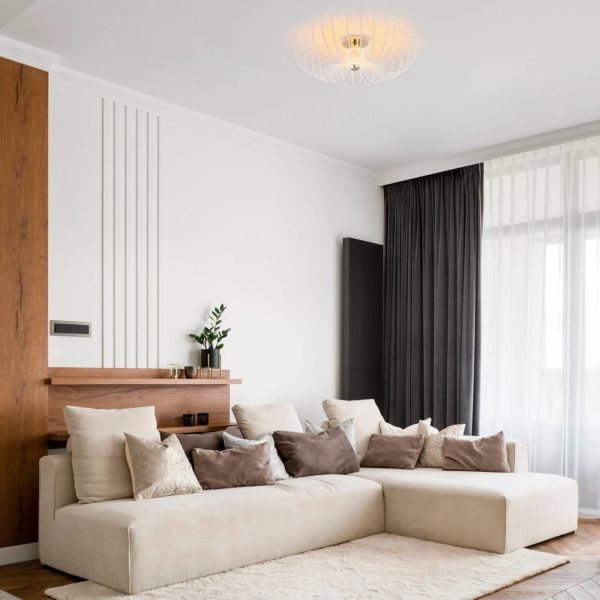 Opviq Plafonnier Aspendos N-640 à rayons blancs Opviq
