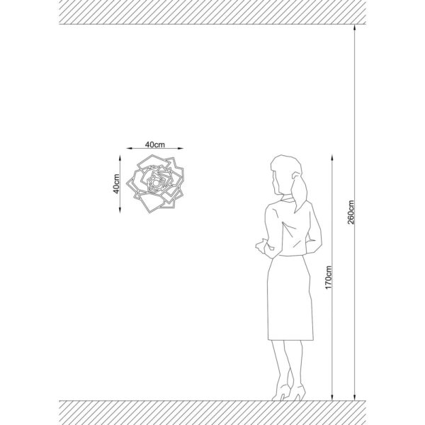 Opviq Applique W-042 design floral noir