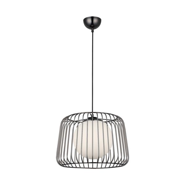 Lucea Suspension Ladore, Ø 36 cm, noire-chromée Lucea