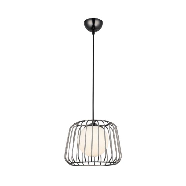 Lucea Suspension Ladore Ø 27 cm, noire-chromée Lucea