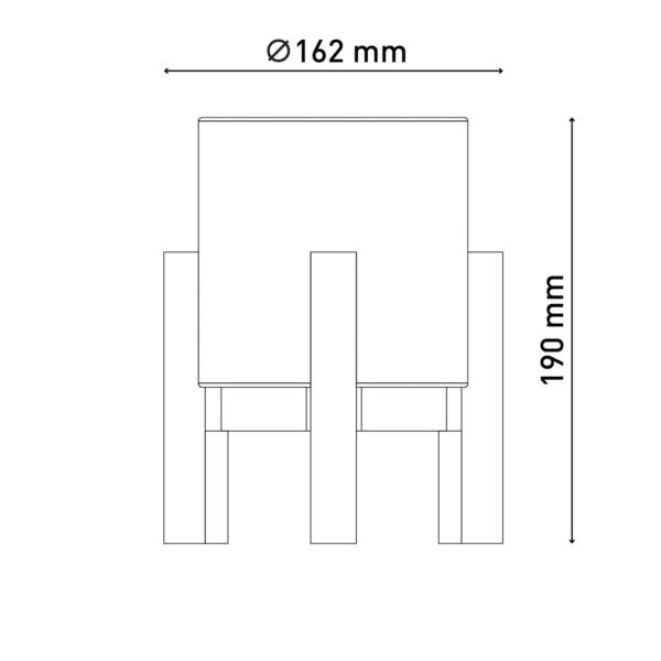 Näve Lampe de table LED Madita, hauteur 19 cm, Natur/ lin Näve