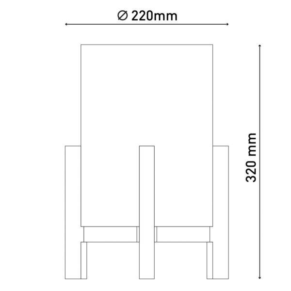 Näve Lampe de table LED Madita
