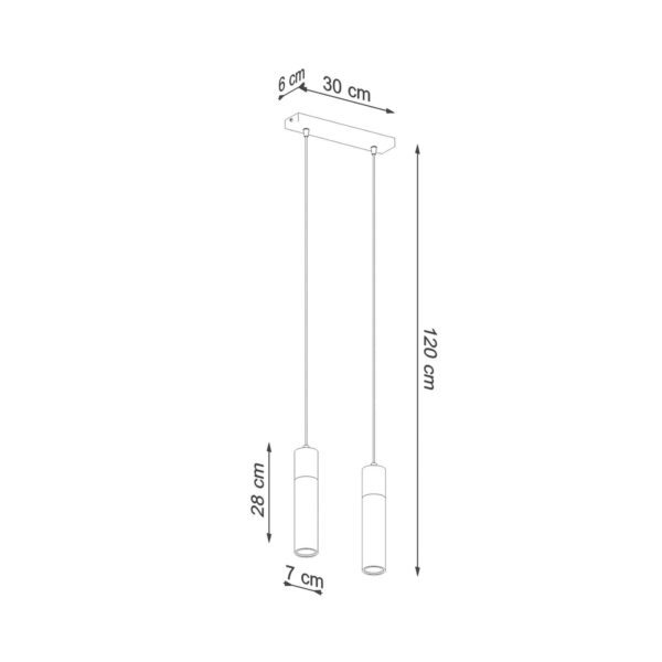 Envostar Persian Indigo suspension x2 béton/bois Envostar