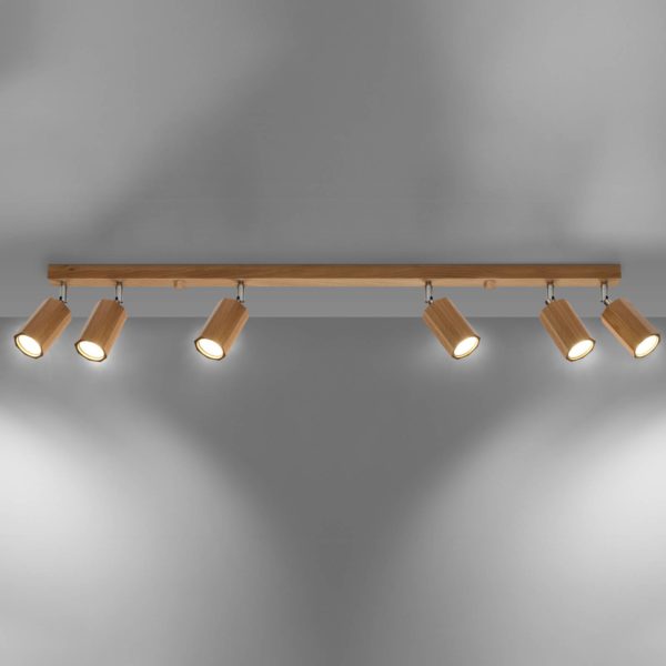 Envostar Peach Puff spot plafond bois octogone x6 Envostar
