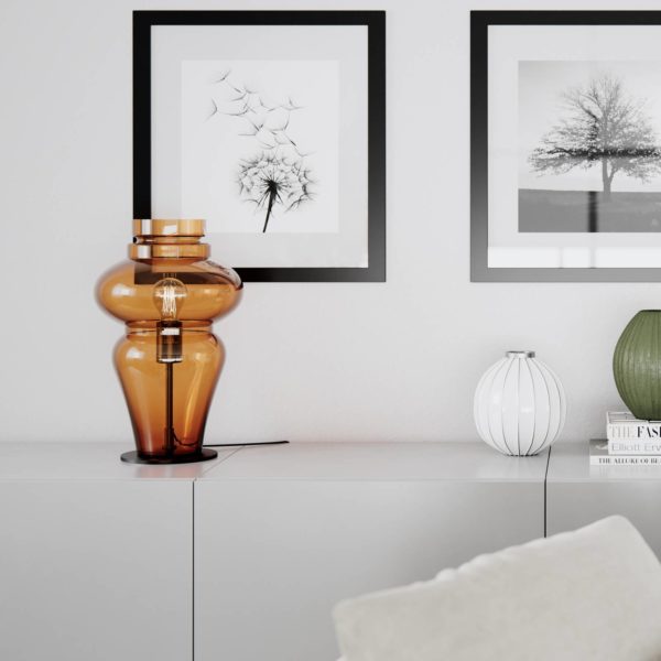 By Rydéns Dolores lampe de table 40 cm cognac By Rydéns