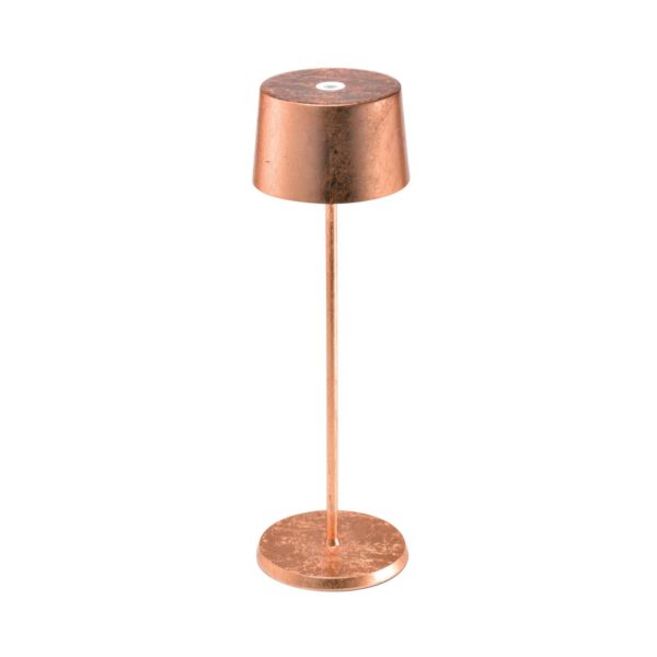 Zafferano Olivia 3K Lampe de table à accu cuivre Zafferano