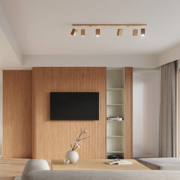 Envostar Peach Puff spot plafond bois pavé x6 Envostar