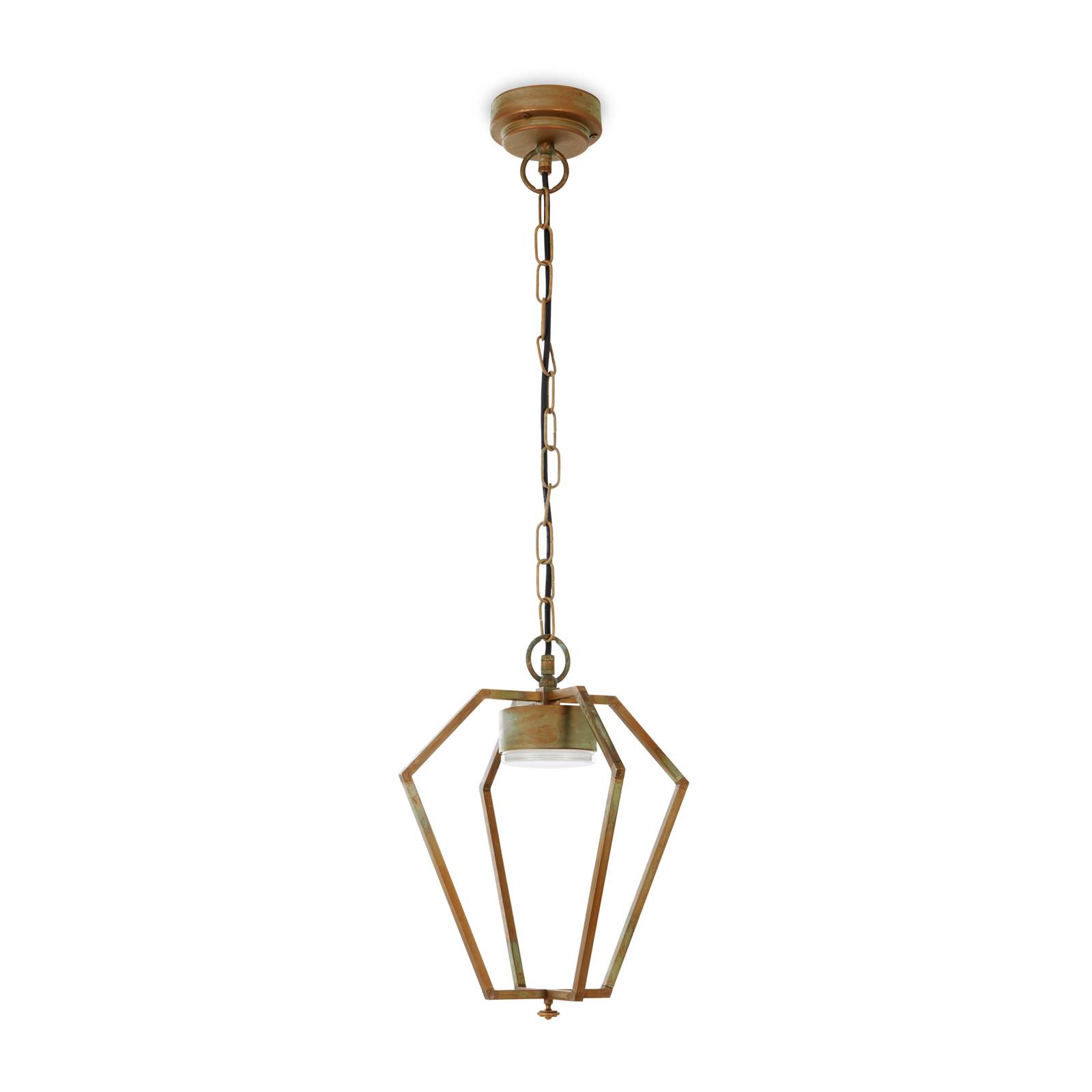 Moretti Luce Suspension d’ext. LED Gemstone 3452 laiton/opale Moretti Luce