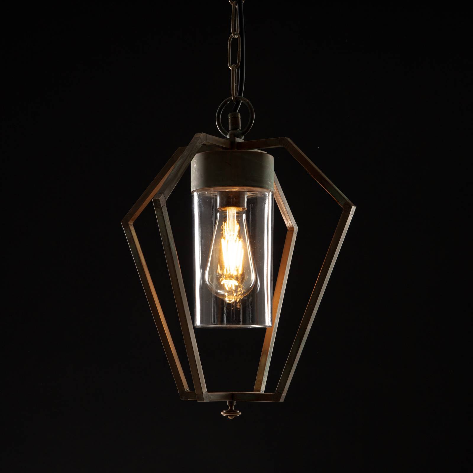 Moretti Luce Suspension ext. Gemstone 3452 laiton ancien/claire Moretti Luce