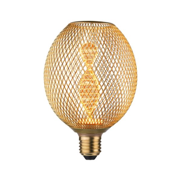 Paulmann Globe LED Metallic Glow Helix E27 laiton Paulmann