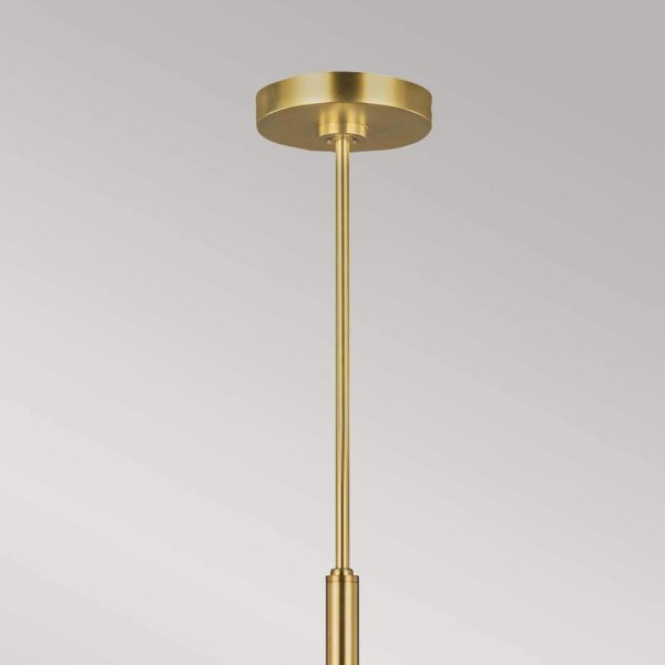 FEISS Lustre Brianna, à six lampes, laiton bruni FEISS