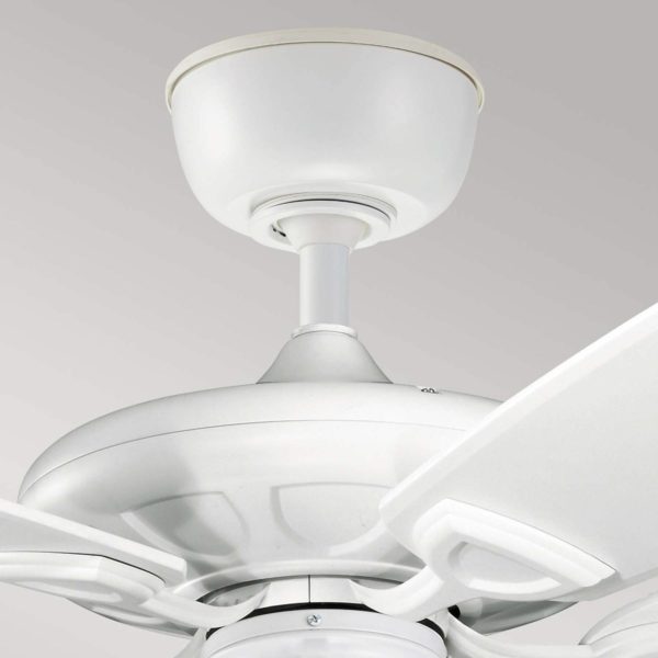 KICHLER Ventilateur de plafond Kevlar 60 IP44, blanc, Ø 152 cm KICHLER
