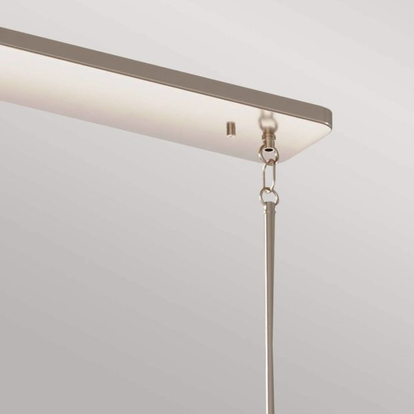 Quintiesse Suspension Kimrose, à 10 lampes, nickel poli Quintiesse