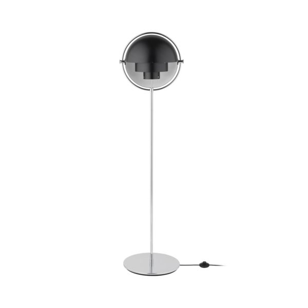 GUBI Lampadaire Multi-Lite hauteur 148 cm chrome/noir anthracite GUBI