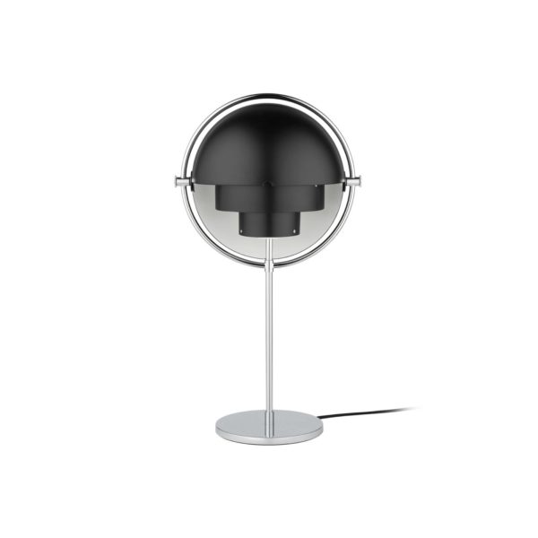 GUBI lampe à poser Multi-Lite, hauteur 50 cm, chrome/noir GUBI