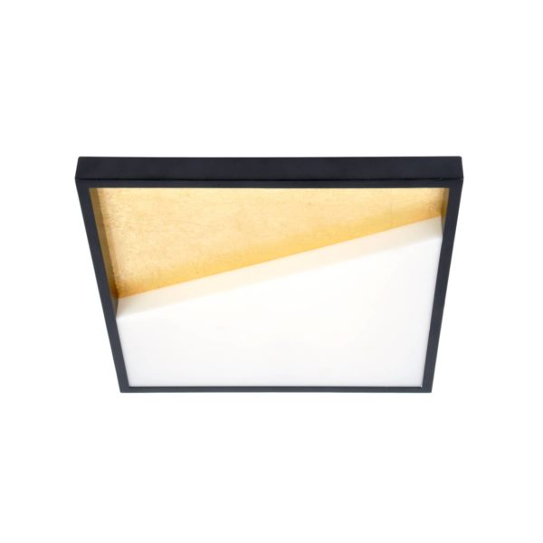 Eco-Light Applique murale LED Vista, or/noir, 40 x 40 cm Eco-Light