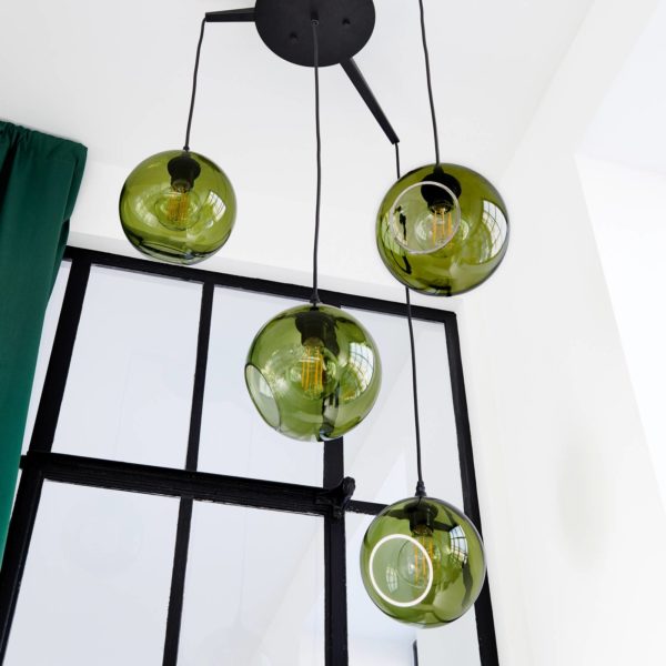 DESIGN BY US Rosace Flash Your Lamps, noir, 8 branches, adaptable DESIGN BY US