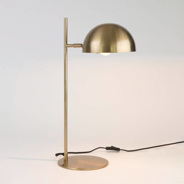 Holländer Lampe à poser Miro, doré, hauteur 58 cm, fer/laiton Holländer